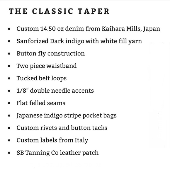 Freenote Cloth, Portola Cut, 14.5oz Kaihara Mills Denim - Picture 10 of 10